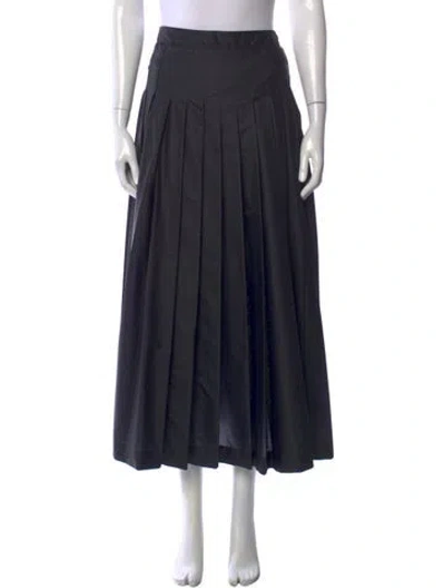 Pre-owned Thom Browne Nylon Long Skirt In Black