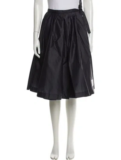Pre-owned Thom Browne Nylon Midi Length Skirt In Gray