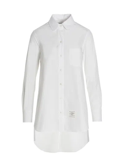 Thom Browne Open Back Shirt In White