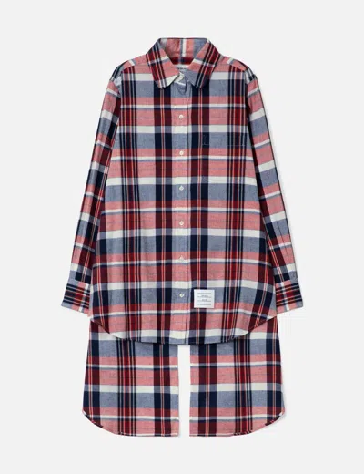 Thom Browne Open Back Twisted Shirt In Multi