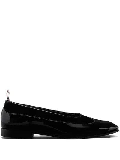 Thom Browne Opera Patent-leather Pumps In Black