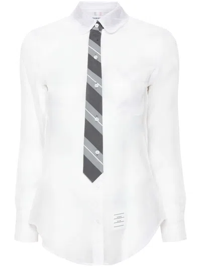 THOM BROWNE ORGANZA SILK SHIRT
