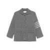 Thom Browne Long Sleeve Casual Jacket In Green