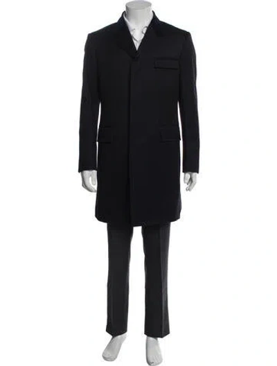 Pre-owned Thom Browne Overcoat W/ Tags In Black