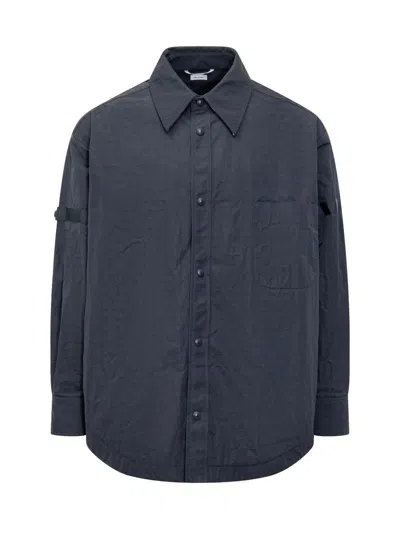 Thom Browne Oversize Shirt With Stitching In Blue