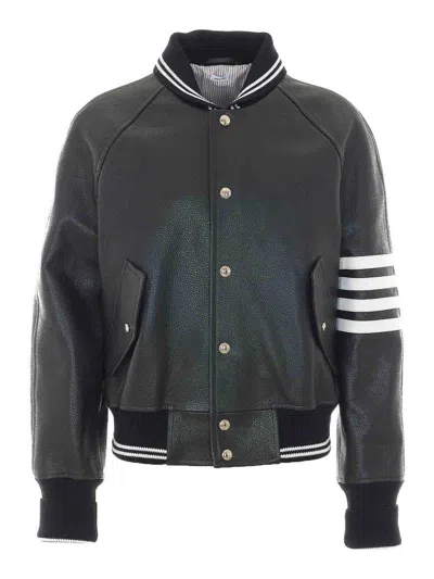 Thom Browne Oversized Bomber In Black