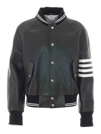 Thom Browne Oversized Bomber In Black