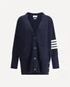 Thom Browne Oversized Cardigan In Blue