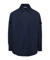 Thom Browne Oversized Blue Shirt With Patch Pockets In Polyamide Blend Man In Black