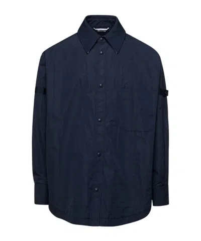 THOM BROWNE THOM BROWNE RIPSTOP ARMBANDS OVERSIZED SHIRT JACKET