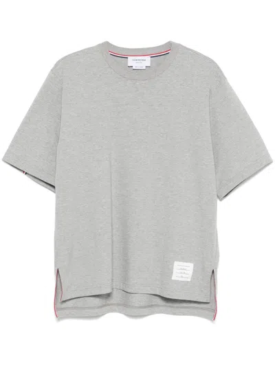 Thom Browne Oversized Cotton T-shirt In Neutral