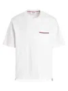 Thom Browne Rwb Pocket T-shirt In White