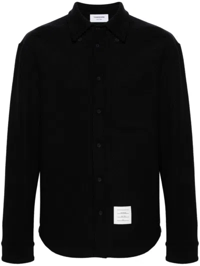 THOM BROWNE OVERSIZED HERRINGBONE SHIRT