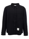 Thom Browne Oversized Herringbone Shirt In Black