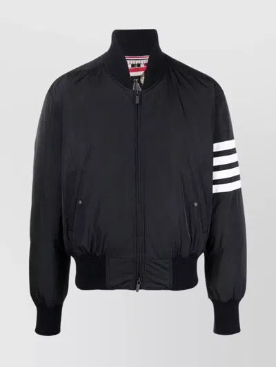 THOM BROWNE OVERSIZED KNIT RIB BLOUSON JACKET