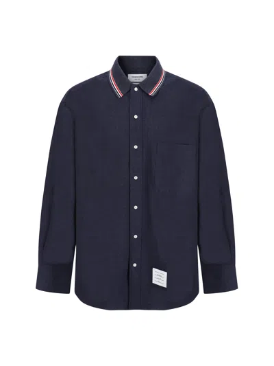 Thom Browne Rwb Shirt And Blouse In Blue