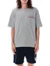 Thom Browne Gray Oversized Short Sleeve Pocket T-shirt In Lt Grey