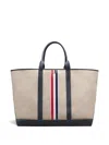 Thom Browne Oversized Tool Tote Bag In Neutral