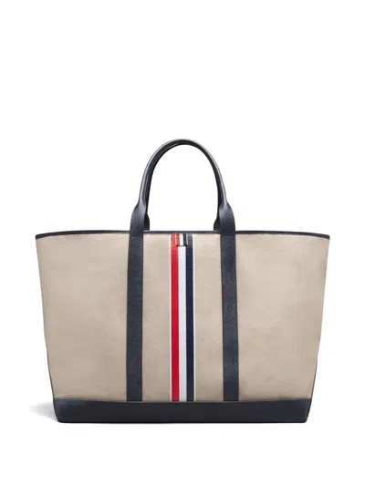 Thom Browne Oversized Tool Tote Bag In Neutral