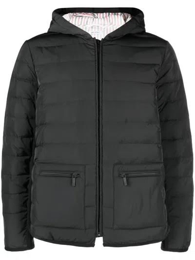 Thom Browne Oversized Wool Bomber Jacket In Grey