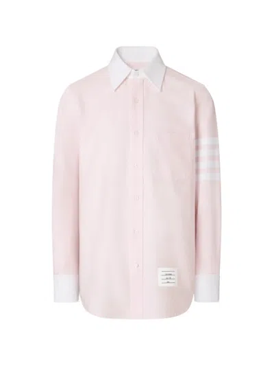 Thom Browne Oxford 4-bar Shirt In Pink