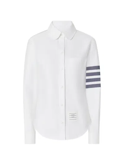 Thom Browne Oxford 4-bar Shirt In White