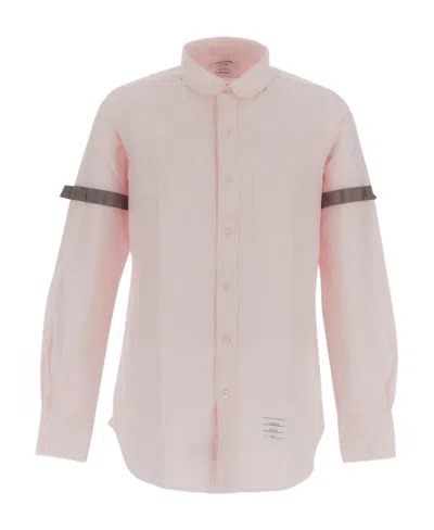 Thom Browne Oxford Armband Cotton Shirt In Pink