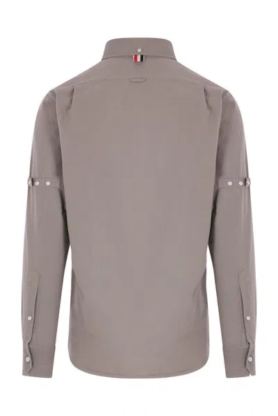 Thom Browne Oxford Armband Shirt In Med Grey