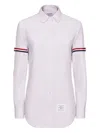 Thom Browne Oxford Armband Shirt In White