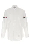 Thom Browne Oxford Button-down Shirt With Rwb Armbands