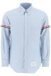 Thom Browne Button-down Clear Blue Shirt With Classic Collar In Blue