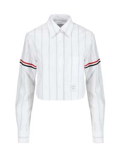 THOM BROWNE OXFORD CROP SHIRT