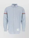 Thom Browne Button-down Clear Blue Shirt With Classic Collar In Blue