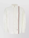 THOM BROWNE OXFORD SHIRT WITH LONG SLEEVES AND STRIPED TRIM