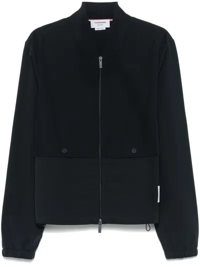 Thom Browne Panelled Bomber Jacket In Blau