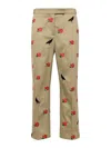 Thom Browne Mid-rise Tailored Twill Trousers In Camel
