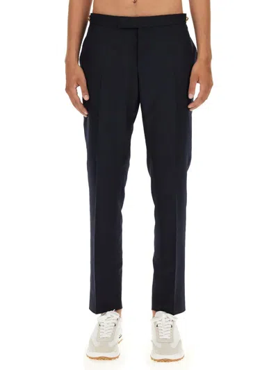 Thom Browne Pantalone In Lana In Black