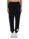 Thom Browne Tapered Grosgrain-trimmed Loopback Cotton-jersey Sweatpants