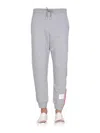 Thom Browne Gray Classic 4-bar Jersey Loopback Sweatpants