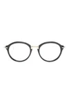 Thom Browne Pantos-frame Clear Glasses In Black