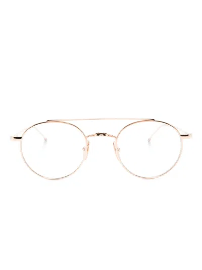 Thom Browne Pantos-frame Glasses In Gold