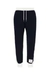 Thom Browne Cotton Joggers With Drawstring Waist And Side Stripes