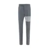 Thom Browne 4-bar Stripe Wool Tailored Pants In Black