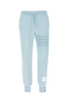 Thom Browne Paste Light Blue Cotton Joggers In Blue