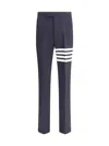 Thom Browne Trousers With Adjustable Martingale Strap In Blue
