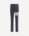 Thom Browne Trousers With Adjustable Martingale Strap In Blue