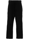 Thom Browne Corduroy Rwb-stripe Trousers In Black