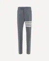 Thom Browne 4-bar Stripe Wool Tailored Pants In Gray