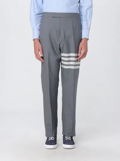 THOM BROWNE PANTS THOM BROWNE MEN COLOR GREY,430958020
