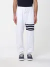 Thom Browne Cotton Sweatpants With Signature Stripe Detail In Red